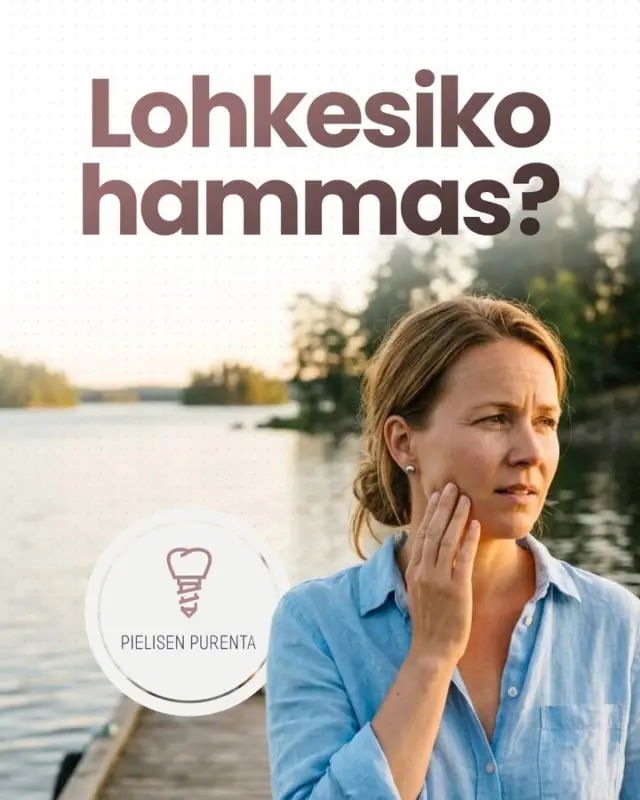 Lohkesiko hammas kesken loman? 😬🦷​

​Ei hätää, toimi näin:​

​Jos pala irtoaa, ota se talteen ja pidä puhtaana.​
Vältä pureskelua kipeällä kohdalla ja ota yhteyttä hammaslääkäriin mahdollisimman pian. Usein lohjennut hammas on korjattavissa yllättävän helposti, kun asia hoidetaan ajoissa.​

Pyrimme tarjoamaan päivystysaikoja nopeasti arkipäivisin myös kesällä!☀️